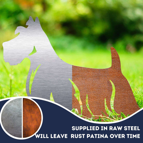Scottish Terrier Dog Loss Garden Ornament Memorial Personalised Statue