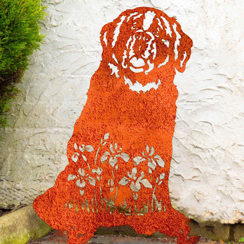 Saint Bernard Garden Ornament Statue Dog Lover Owner Gift