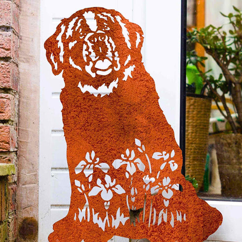 Saint Bernard Garden Ornament Statue Dog Lover Owner Gift