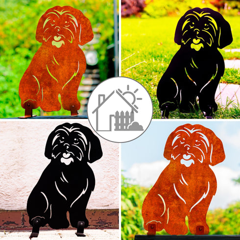 Shih Tzu Metal Statue Garden Ornament Home Decoration Gift for Dog Owner