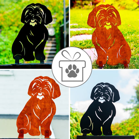 Shih Tzu Metal Statue Garden Ornament Home Decoration Gift for Dog Owner