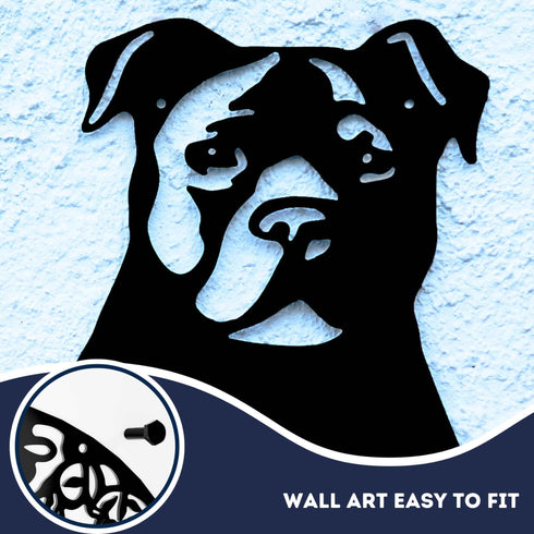 Staffordshire Terrier Dog Lead Hook Holder Leash Hanger Accessories Wall Lover Owner Gift
