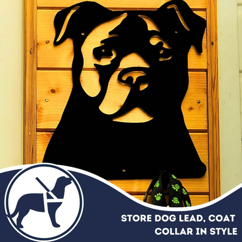 Staffordshire Terrier Dog Lead Hook Holder Leash Hanger Accessories Wall Lover Owner Gift