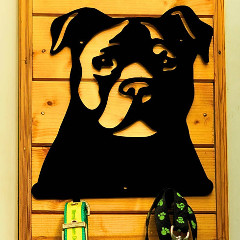 Staffordshire Terrier Dog Lead Hook Holder Leash Hanger Accessories Wall Lover Owner Gift