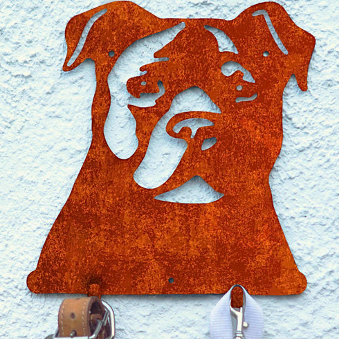 Staffordshire Terrier Dog Lead Hook Holder Leash Hanger Accessories Wall Lover Owner Gift