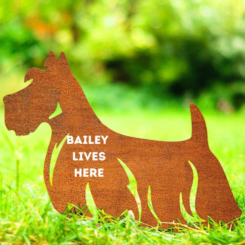 Scottish Terrier Garden Ornament Sculpture Dog Lover Owner Gift