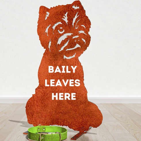 West Highland Terrier Dog Loss Garden Ornament Memorial Personalised Statue