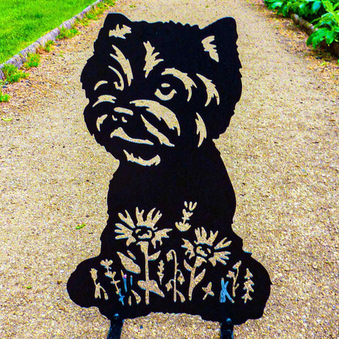 West Highland Terrier Dog Loss Garden Ornament Memorial Personalised Statue