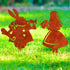 Alice in Wonderland 2 Figurines Metal Art Garden Ornaments Outdoor Decoration Gifts