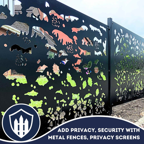 Metal Fence Panels and Posts, Spring Garden Steel Fencing Screens