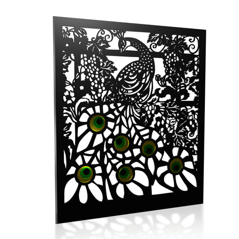 Peacock Metal Garden Fence Panels Fencing Privacy Screening