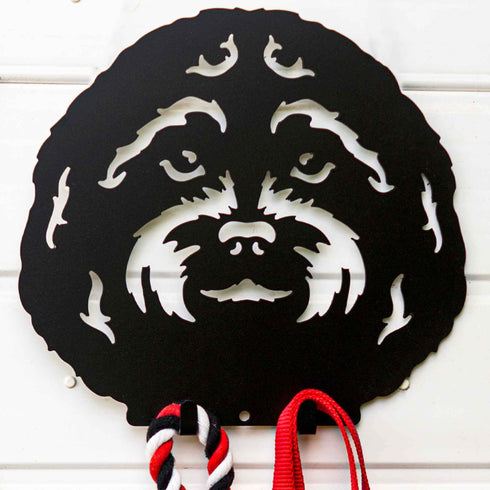 Cockapoo Dog Lead Hook Holder Labradoodle Leash Hanger Dog Lover Owner Ornament