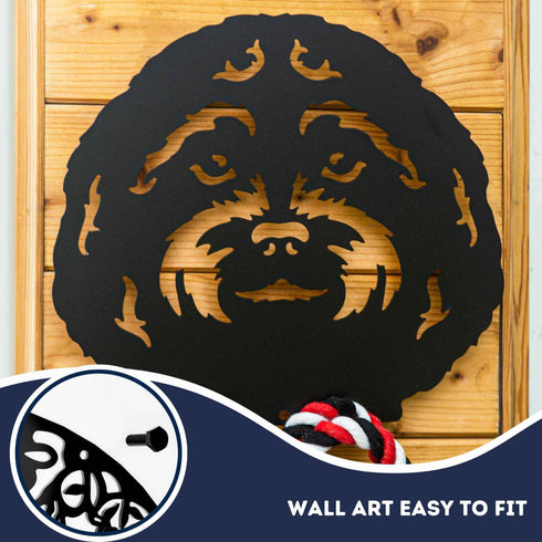 Cockapoo Dog Lead Hook Holder Labradoodle Leash Hanger Dog Lover Owner Ornament