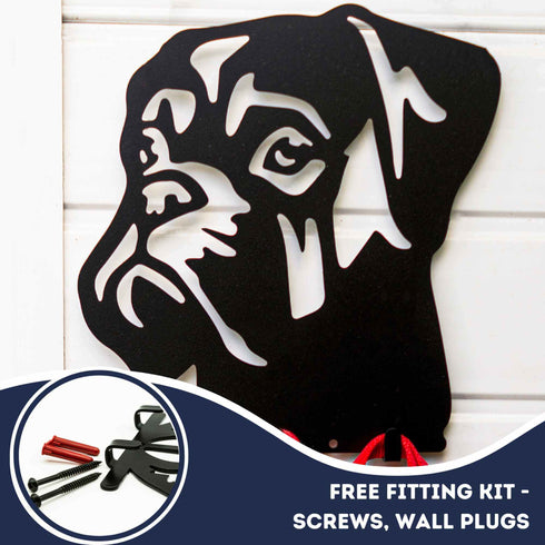 Boxer Dog Lead Hook Holder Bullmastiff Leash Hanger Dog Lover Owner Wall Ornament