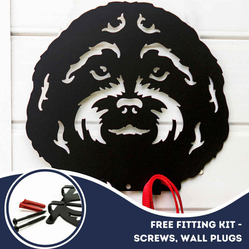 Cockapoo Dog Lead Hook Holder Labradoodle Leash Hanger Dog Lover Owner Ornament