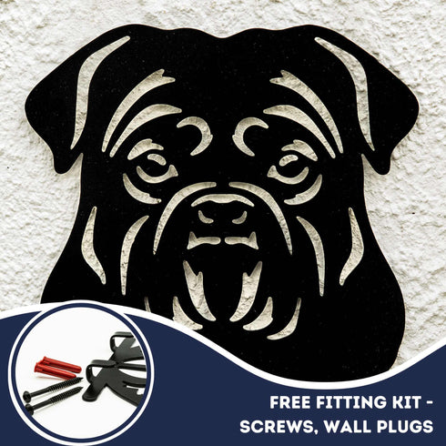 English Bulldog Dog Lead Hook Holder Leash Hanger Dog Lover Owner Wall Ornament