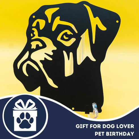 Boxer Dog Lead Hook Holder Bullmastiff Leash Hanger Dog Lover Owner Wall Ornament