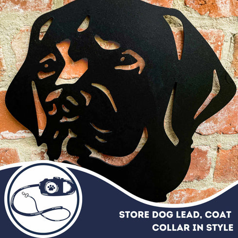 Labrador Dog Lead Hook Holder Leash Coat Hanger Dog Lover Owner Gift Wall Ornament