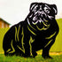 English Bulldog Dog Loss Garden Ornament Memorial Personalised Statue
