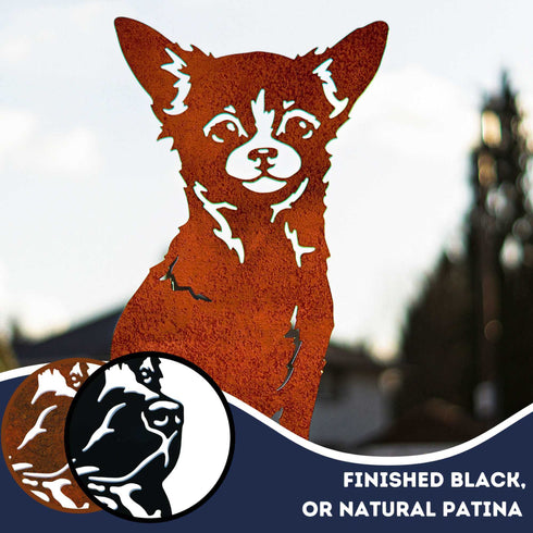 Chihuahua Sculpture Dog Lover Owner Gift Garden Ornament