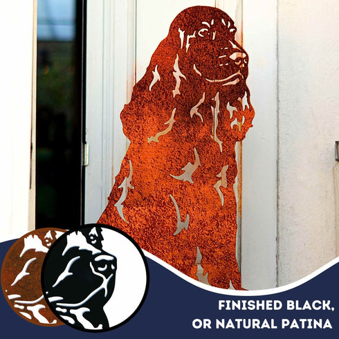 Working Springer Cocker Spaniel Sculpture Dog Lover Owner Gift Garden Ornament