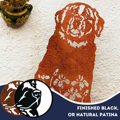 Saint Bernard Dog Loss Garden Ornament Memorial Personalised Statue