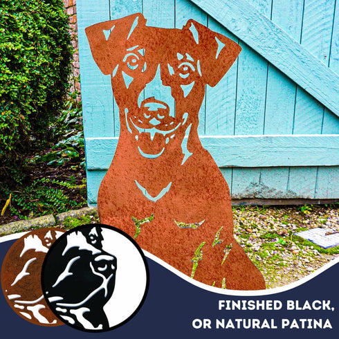 Jack Russell Terrier Sculpture Dog Lover Owner Gift Garden Ornament