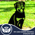 Rottweiler Dog Loss Garden Ornament Memorial Personalised Statue