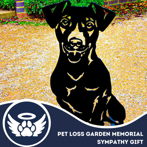 Jack Russell Terrier Dog Loss Garden Ornament Memorial Personalised Statue