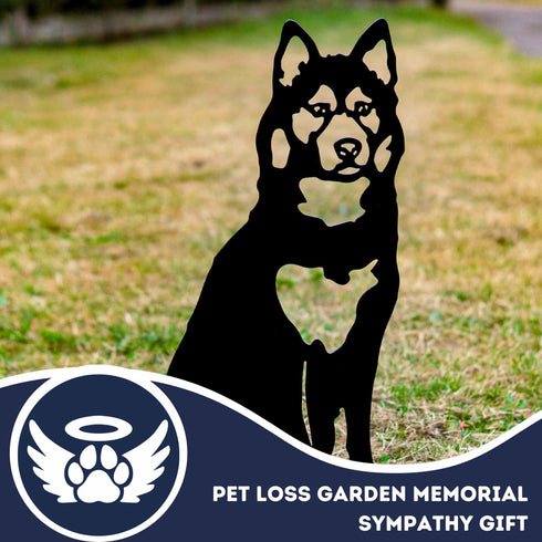 Husky Malamute Dog Loss Memorial Statue Personalised Sculpture