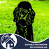 Poodle Dog Loss Garden Ornament Memorial Personalised Statue