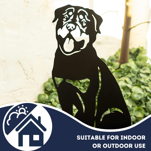 Rottweiler Dog Loss Garden Ornament Memorial Personalised Statue