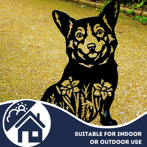 Welsh Corgi Sculpture Dog Lover Owner Gift Garden Ornament