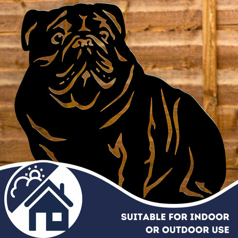 English Bulldog Dog Loss Garden Ornament Memorial Personalised Statue