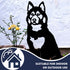 Husky Malamute Sculpture Dog Lover Owner Gift Garden Ornament