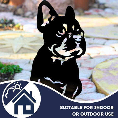 French Bulldog Statue Boston Terrier Garden Ornament Dog Lover Owner Gift