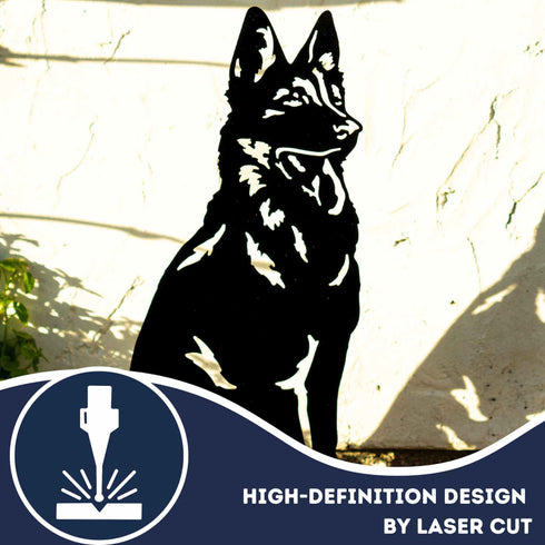 German Shepherd Alsatian Dog Loss Garden Ornament Memorial