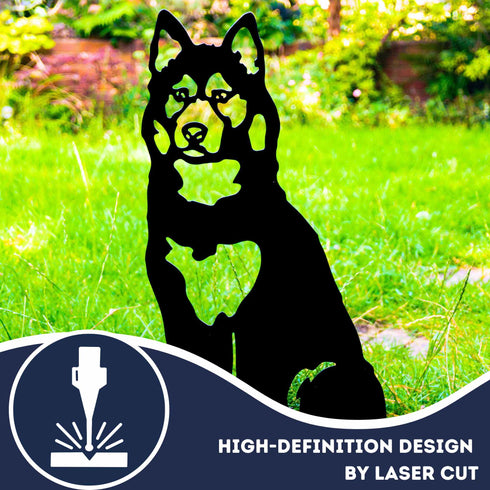 Husky Malamute Dog Loss Memorial Statue Personalised Sculpture