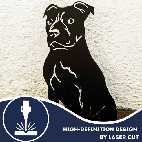 Staffordshire Terrier Statue Garden Ornament Dog Lover Owner Christmas Gift