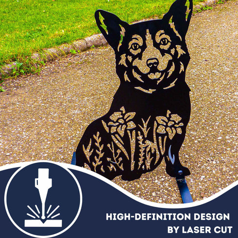 Welsh Corgi Dog Loss Garden Ornament Memorial Personalised Statue