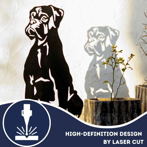 Boxer Mastiff Sculpture Dog Lover Owner Gift Garden Ornament