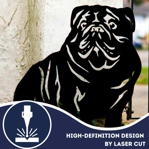 English Bulldog Sculpture Dog Lover Owner Gift Garden Ornament