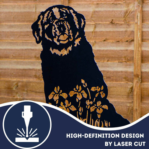 Saint Bernard Dog Loss Garden Ornament Memorial Personalised Statue