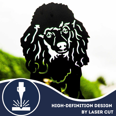 Poodle Sculpture Dog Lover Owner Gift Garden Ornament