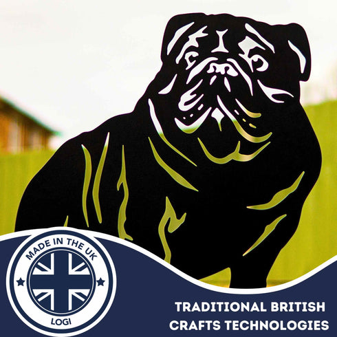 English Bulldog Dog Loss Garden Ornament Memorial Personalised Statue