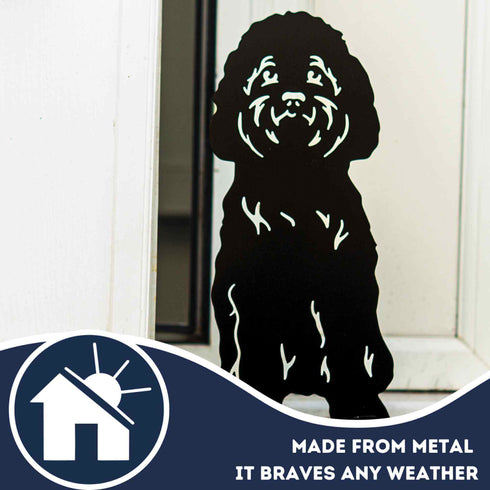 Labradoodle Cockapoo Statue Garden Ornament Dog Lover Owner Christmas Gift