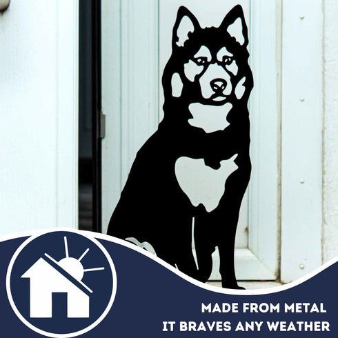 Husky Malamute Sculpture Dog Lover Owner Gift Garden Ornament