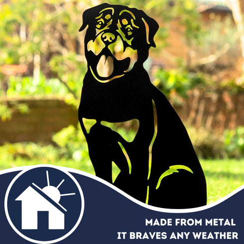 Rottweiler Sculpture Dog Lover Owner Gift Garden Ornament