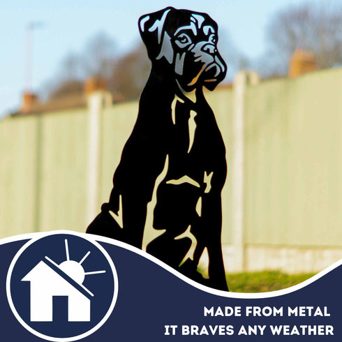 Boxer Mastiff Dog Loss Garden Ornament Memorial Statue Personalised Sculpture