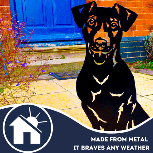 Jack Russell Terrier Sculpture Dog Lover Owner Gift Garden Ornament